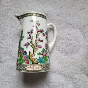 COALPORT INDIAN TREE BONE CHINA MILK PITCHER AD 1750 RARE FIND GUC "BIN E"